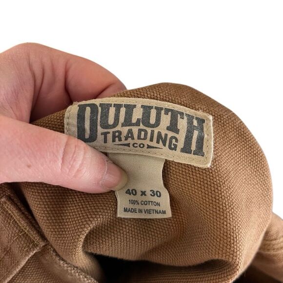Duluth Trading Co Outdoor Workwear Canvas Cargo Pants Brown Men's 40x30 - Picture 4 of 7